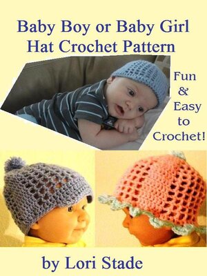 cover image of Precious Baby Boy and Girl Hats Crochet Pattern